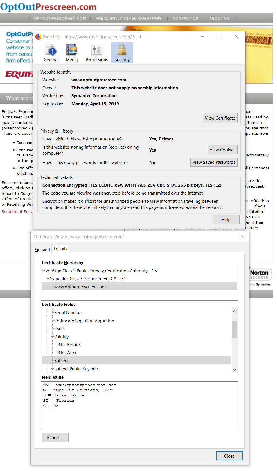 Repudiation Musing: optoutprescreen.com – NeoAgi